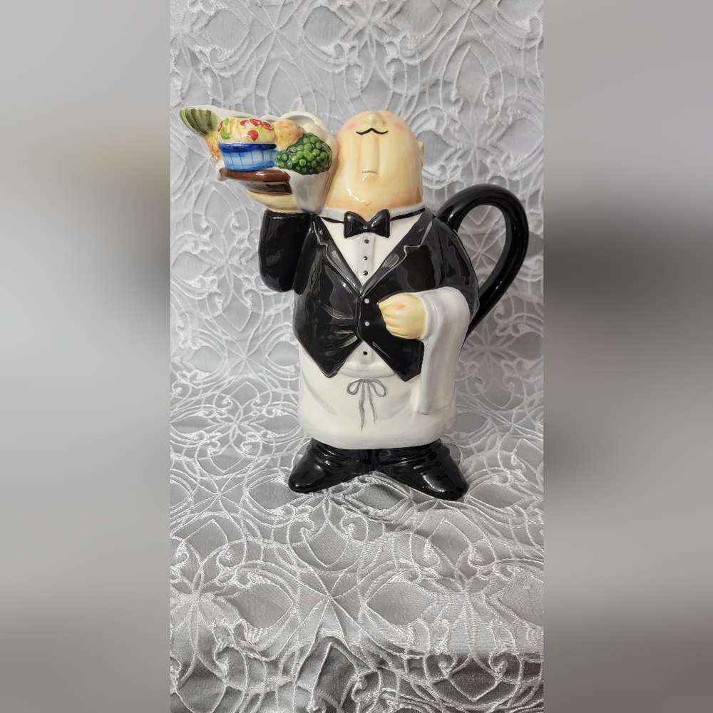 Fruit Punch Pitcher waiter Certified International Tracy Flickinger